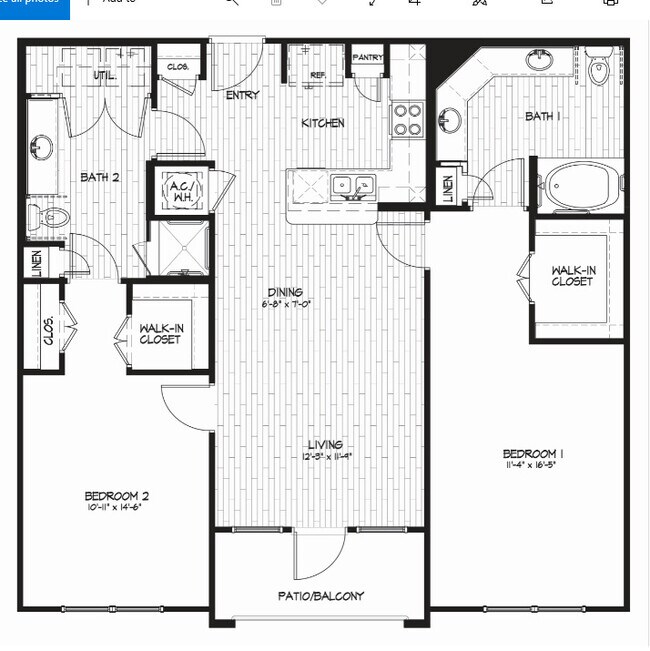 B3 - Harbor Shores I 1405 floor plan